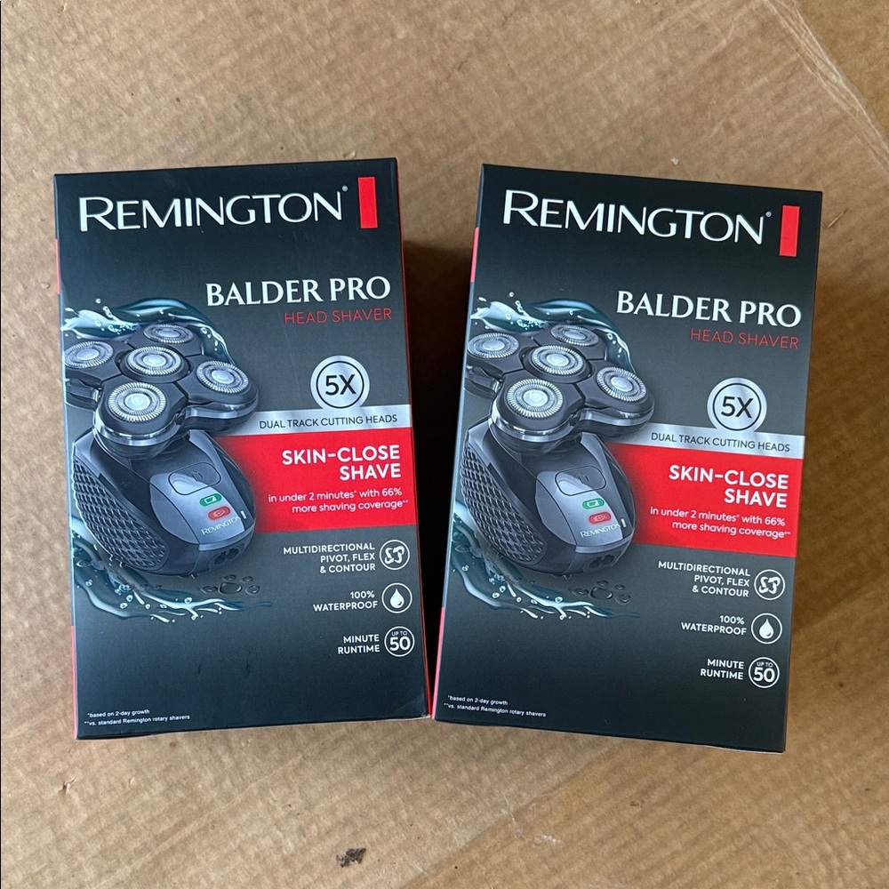 Remington Balder Pro Shavers (2) with Black and Red Accents